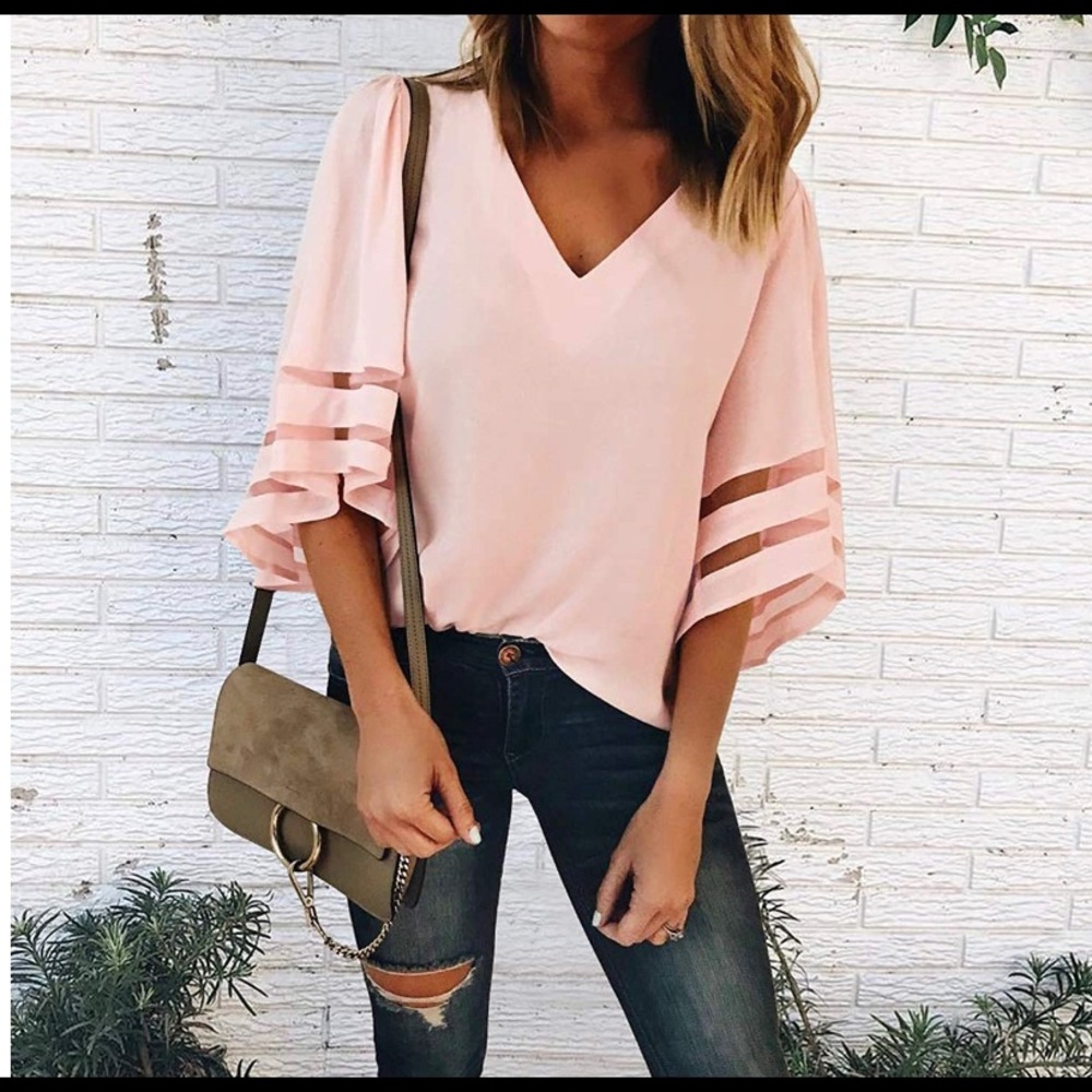 Pink blouse